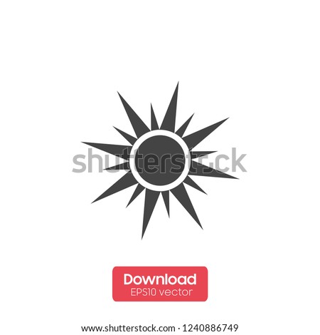 summer icon vector sun