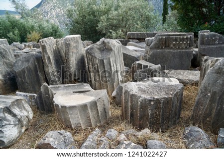 Tholos of Athena, Delphi, Greece, Parts from the Temple