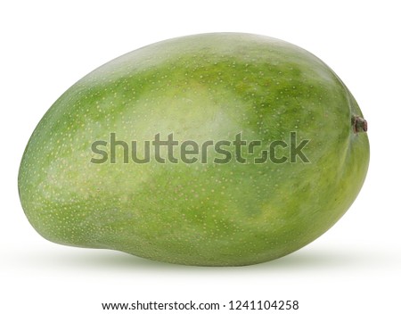 Mango exotic friut isolated on white background. Clipping Path. Full depth of field.