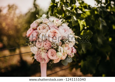  Wedding bouquet with roses