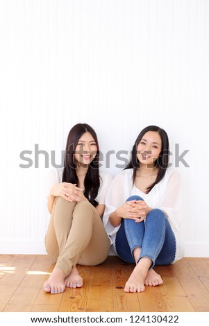 Two young female friends