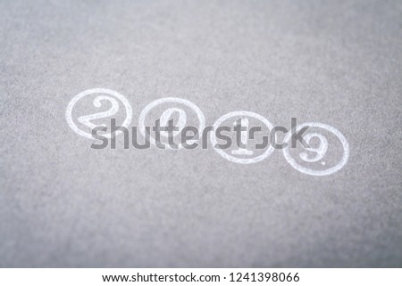 new year background, 2019, stamp, paper texture, concept
