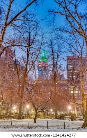 Madison Square Park in New York City, United States of America.