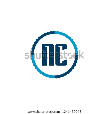 Initial Letter Logo NC Template Design