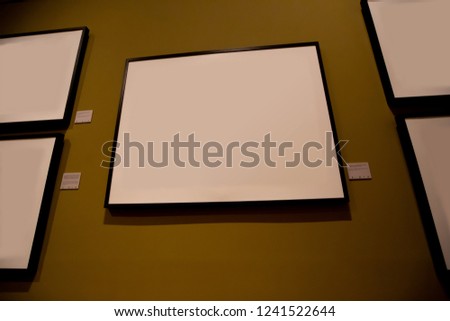 bank photo frame in exhibition