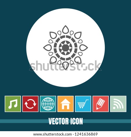 very Useful Vector Icon Of Floral Design with Bonus Icons Very Useful For Mobile App, Software & Web