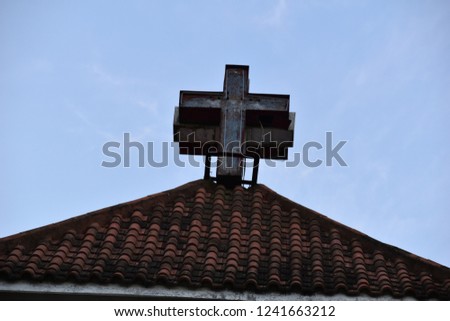Cross made of steel