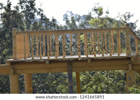 Garden Steel View point or view bridge 