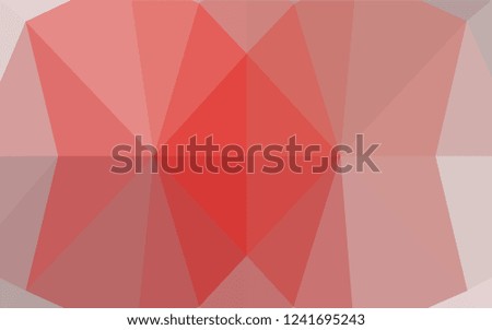 Light Red vector polygon abstract backdrop. A vague abstract illustration with gradient. A completely new design for your business.