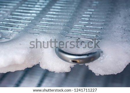 Defrost the freezer Royalty-Free Stock Photo #1241711227
