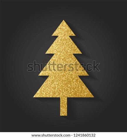 Beautiful Golden Christmas Tree