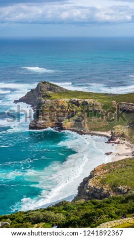 Cape of Good Hope, view from lighthouse Royalty-Free Stock Photo #1241892367