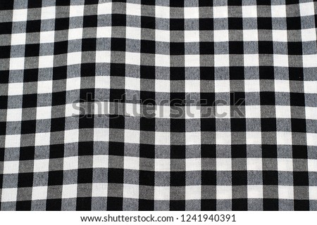 Black and white plaid fabric, seamless switching