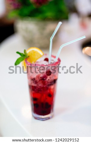 cocktail glass pink orange