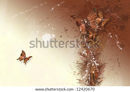 abstract butterflys