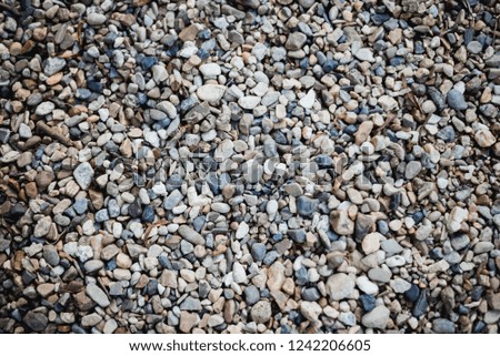Many Rock or mini Stone on the Ground Texture Background