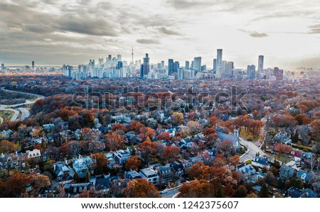 Aerial photo of Toronto, ON, Canada