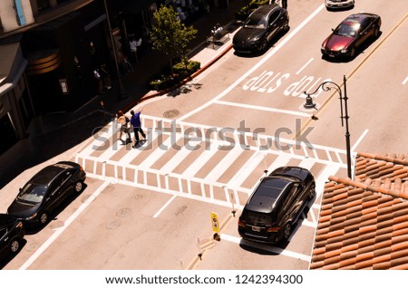 Los Angeles crosswalk