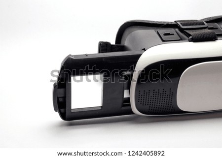 close-up virtual reality glasses