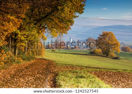 Autumn landscape at Rotzel in the Hotzenwald, Germany