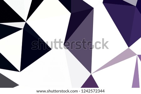 Dark Purple vector gradient triangles texture. Creative geometric illustration in Origami style with gradient. A completely new design for your leaflet.