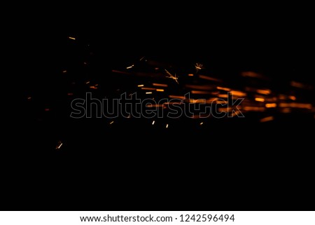 Sparks and Flash from electric welding