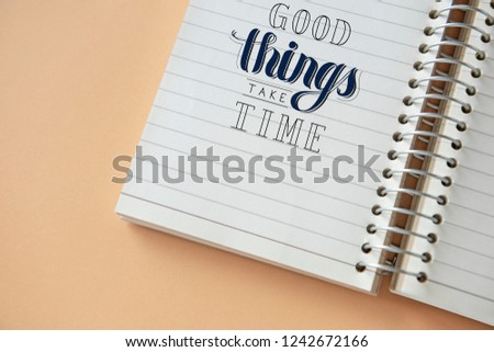 Badge on lined notebook mockup