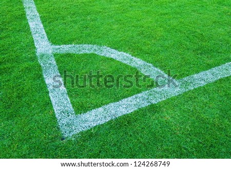 Corner of the soccer field