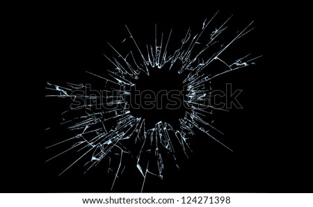 Broken glass illustration, fully editable vector Royalty-Free Stock Photo #124271398
