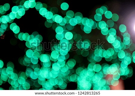 Abstract background green christmas bokeh
