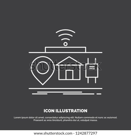 IOT, gadgets, internet, of, things Icon. Line vector symbol for UI and UX, website or mobile application