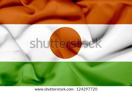Niger waving flag