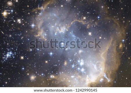 Galaxy somewhere in deep space. Beauty of universe. Elements of this image furnished by NASA