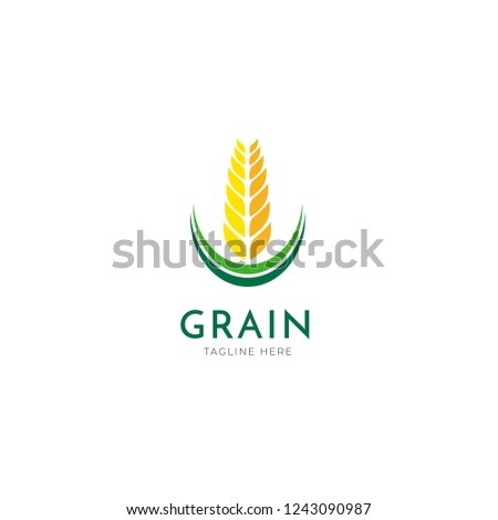 Grain Logo Vector Template Design