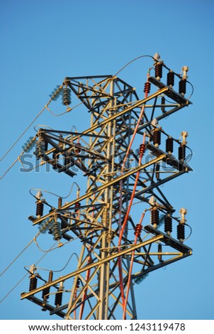 Electric high voltage tower, Spain