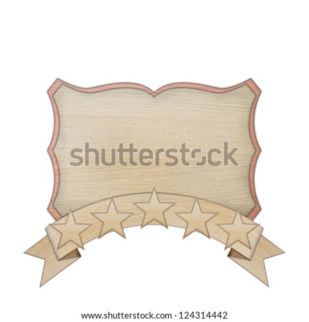 premium quality wooded label retro vintage design collection isolated on white background, vintage banner label frame, wood cut style collection.