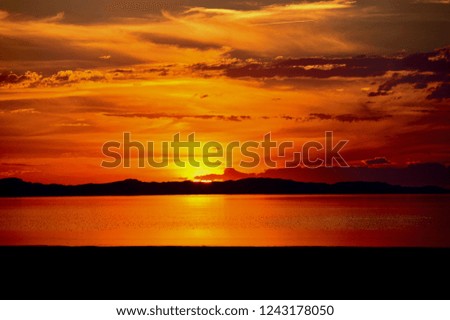 Sunset at Great Salt Lake