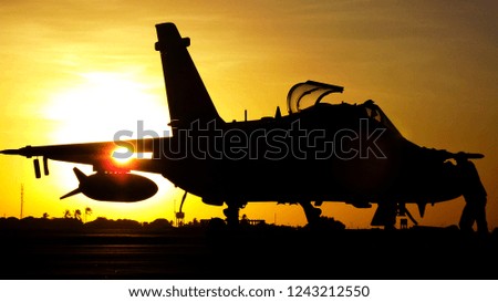 Military Aircraft Sunset