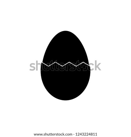 Egg icon, logo on white background