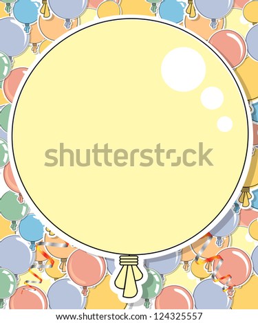 Abstract color shiny balloons background texture