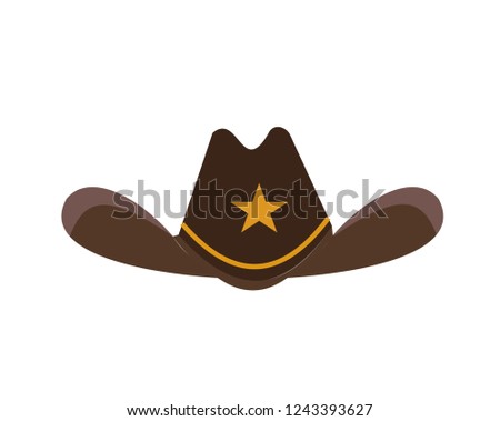 cowboy hat. vector