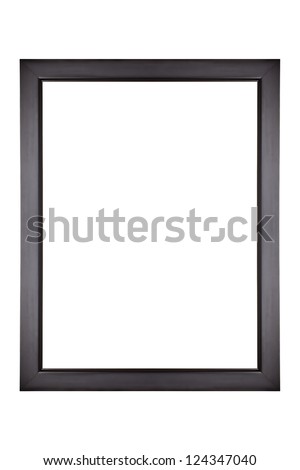 Isolated black picture frame Royalty-Free Stock Photo #124347040