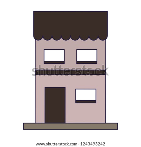 Residence building isolated