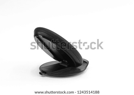 Wireless charger isolated on white background