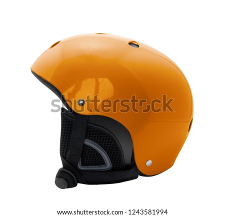 Snowboard helmet isolated on white background