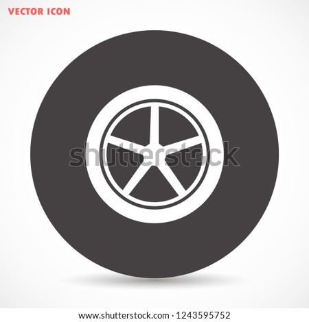 wheels vector icon 10 eps