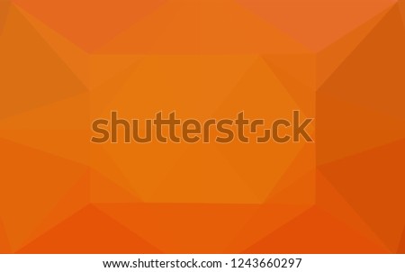 Light Orange vector abstract polygonal texture. Colorful illustration in abstract style with gradient. The textured pattern can be used for background.