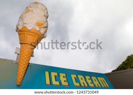 Large ice-cream sign 