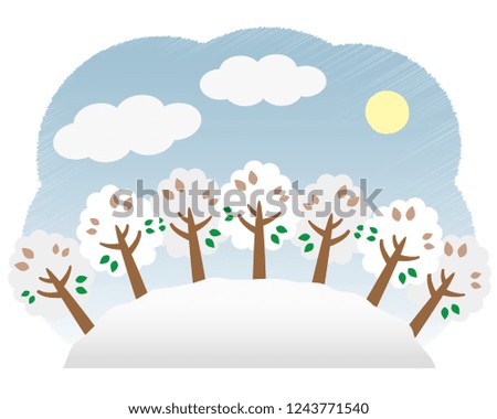 Seasonal background illustration