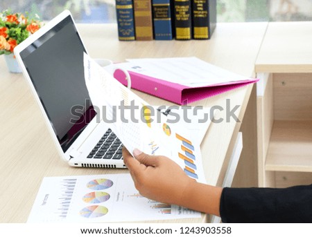businessman working his job at the office